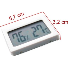 Resim QBR Home Dijital Isı ve Nem Ölçer Termometre Higrometre (Beyaz) 