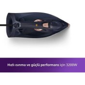 Resim Philips Azur Advanced Essential Series 3200 W Buharlı Ütü, Lacivert 