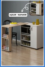 Resim Fly Mobilya Serose Açılır Masalı Çok Amaçlı Dolap 