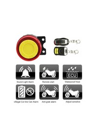 Resim Hsgl Motorsiklet Alarm Seti 120db Uzaktan Çalıştırma Anti-hırsızlık Motosiklet Bisiklet Su Geçirmez Araba Parçaları Uzaktan Başlangıç Kiti İçin Araba 