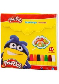 Resim Pastel Boya- Play-doh Çantalı 24 Renk Çok Renkli 