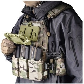 Resim Moveevo Askeri Yeşil Folding Navigasyon Paneli Ve Telefon Taşıyıcı: Çok Fonksiyonlu Taktik Sınırüstü Savaş Gereci 