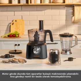 Resim Karaca Mastermaid Power 10 In 1 Mutfak Robotu Black 
