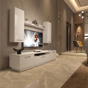 Resim Decoraktiv Trendstyle 5D Slm Tv Ünitesi Tv Sehpası - Parlak Beyaz 