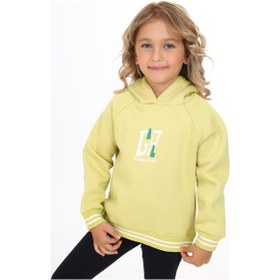 Resim Toontoy Kids Toontoy Kız Çocuk Baskılı Sweatshirt Açık Yeşil 