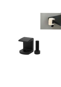 Resim Siyah Renk Özel 3d Baskı Mengene Modüler Masa Düzenleyiciler Kablo Tutucu, Bardak Tutucu, Kalemlik, Tepsi, Kulalık Askısı, Telefon Tutucu, 2'li Askı Için Ek Aparattır 