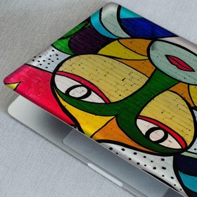 Resim Sürreal Renkli İnsan Grafiti Notebook Sticker, Laptop sticker,, Hp Sticker, Asus Sticker, 15.6 inç Sticker 