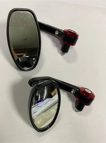 Resim ESPADA Motosiklet Gidon Aynası Takım Kırmızı 