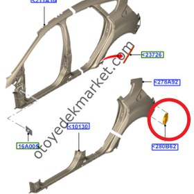 Resim Ford Focus (2011-2014) Arka Bagaj Havalandırma Sol (Otosan) 