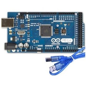 Resim Robocombo Arduino Mega 2560 R3 ( - Atmega2560 Chip) Usb Kablo 