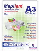 Resim MAPİLAM 125 MİCRON MAT LAMİNASYON FİLMİ (A3) 100 LÜ 
