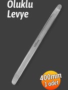 Resim Badem10 EL500 Oluklu Levye 400MM Gümüş Gri Profesyonel ve Hobi Amaçlı 