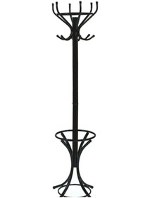 Resim Ayaklı Askılık Portmanto Metal 175cm Uzunluk 100 Kg Taşıma Kapasitesi Siyah Metal Askılık Siyah 