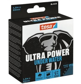 Resim Tesa Ultra Güçlü Su Altı Tamir Bandı Siyah 1,5mx50mm Yama Bandı 