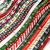 Resim 5 Yard x 10mm Genişlikte Noel Kurdele - Kar Taneleri, Şeker Kamışı ve "Merry Christmas" Yazılı Tek Taraflı Baskı, Hediye Paketleme, DIY Fiyonklar, Çelenkler, Parti Süslemeleri, Yılbaşı Dekorasyonu, Mevsimlik Ev Dekoru, Dayanıklı Kumaş, Tatil Alışverişçileri İçin 