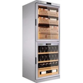 Resim Raching Elektronik Puro & Şarap Dolabı Silver FJ-CW36B 