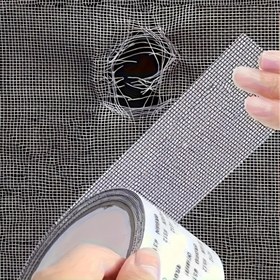 Resim Yüksek Güçlü Kendinden Yapışkanlı Ekran Tamir Bandı, Kapı ve Pencere Ekranları İçin Uygun, Sızdırmazlık Ekran Tamir Yamaçları için Sızdırmazlık Ekran Tamir Yamaçları, Mosquito Ekranları İçin Esnek Kumaş Malzemesi, Kumaş Yüzeyleri İçin Kolay Kesim, Tamir için Doğru Boyuta Kolay Kesim 