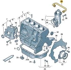 Resim Vass41 Skoda Roomster 2006-2010 1.4 Bxw Motor Yağ Seperatör Borusu 036103493EC 