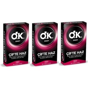 Resim Okey Çifte Haz Prezervatif 10'lu x 3 