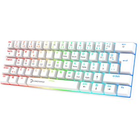 Resim Lyra 60M RGB TKL Blue Switch Kablolu Klavye Beyaz 