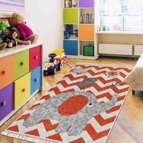 Resim FİL VE KUŞ - Kaymaz Deri Taban Makinede Yıkanabilir Salon Oturma Odası Mutfak Halısı - QUANTUM SERİSİ / SAÇAKLI / 180x250 (5m²) 