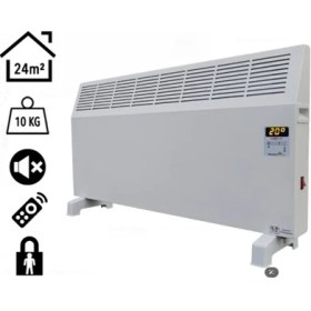 Resim Elektrokonfor Konvektör 2000W Dijital Elektrikli Isıtıcı Beyaz 