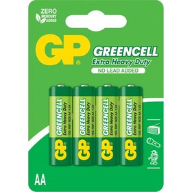 Resim Gp Greencell Aa 4 Lü Extra Heavy Duty 1,5 V 2A Kalem Pil 