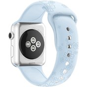 Resim Dört Yapraklı Yonca Kabartmalı Silikon Saat Kordonu iOS Uyumlu Watch Ultra 49mm-watch Ultra 2 49m 45mm / Akıllı Saat Aks. 47279774 