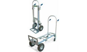 Resim Balatlı 200 KG Kapasiteli Alüminyum El Arabası, Fonksiyonel Blt-Ta-Aht200B 