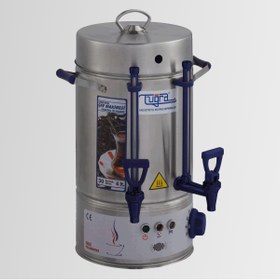 Resim Tuğra Elektrikli Semaver 80 Bardak 8 Litre Çay Makinesi Otomatı Çaycı Krom 