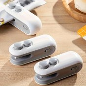 Resim USB Mini Atıştırmalık Torbası Kapak, Çip, Plastik Torba Yeniden Kapak, Yiyecek Taze Tutma, Küçük Kapak Makinesi ile Kesici Bıçak, Isı Vakum Kapak, USB Şarj Edilebilir Kapak, Yiyecek Saklama Kapak 