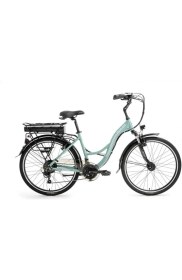 Resim Bisan Florıda Elektrikli Bisiklet 43CM V 26 Jant 21 Vites Ç.yeşil Beyaz 