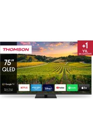 Resim THOMSON 75QG5C14 75" 190 Ekran Uydu Alıcılı 4K Ultra HD Google QLED TV 