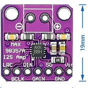 Resim MAX98357 I2S 5V 3W Ses Yükseltici Amfi Class D Dijital Ses Müzik Kuvvetlendirici Amfilikatör DAC Decoder 4-8 Ohm Hoparlör Raspberry Pi Arduino ESP32 Robiz