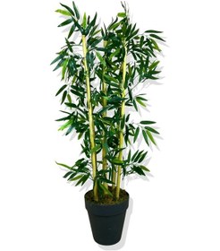 Resim Yapay Yapraklı Bambu Ağacı 5 Bambu'lu 110 Cm 