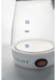 Resim Sokany YLW-606 600 W Cam Elektrikli Türk Kahvesi Makinesi 