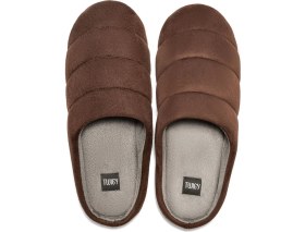 Resim Twigy Adamo Erkek Ev Terliği Sessiz Taban Kahve Füme 41/46 