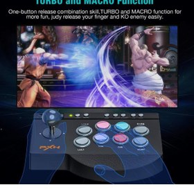 Resim UralTeknik PXN 0082 Arcade Dövüş Oyun kolu PC, SWITCH, Android, PS3, PS4, Xbox One, Xbox Series X&S 