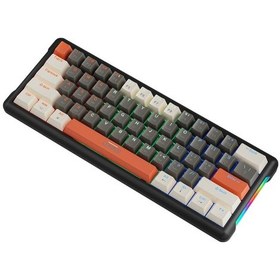 Resim K610 Kablolu Kırmızı Switch Mekanik Oyuncu Klavyesi-61 Tuş Rgb-hot Swap 