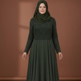Resim Aydoğanlar dantel detaylı tesettür abiye 