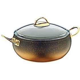 Resim OMS 3341 2 Parça Bio Granit 26x7 CM Tencere Gold Gold Detay 