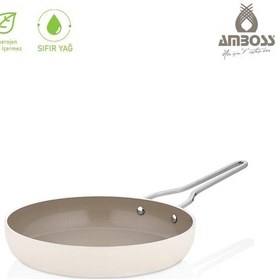 Resim Sera Nova Doğal Seramik Tava 26 Cm 2,2 Litre Latte Bej 