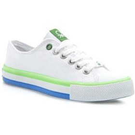 Resim Benetton® | BN-30191 - 3374 Beyaz Yeşil - Erkek Spor Ayakkabı 