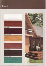 Resim Marshall Cuprinol Vernik Renkli Ahşap Koruyucu 2,5 Lt Klasik Kızıl Kahve 