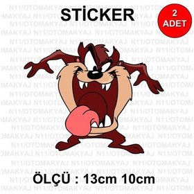 Resim Çizgi Film Canavar - Araba Kask Motosiklet Laptop Taplet Sticker 