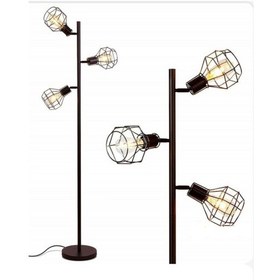 Resim Mylights Retro Rustik Hareketli Mafsalı Kafes Lambader 