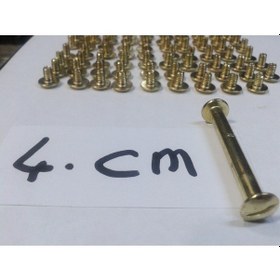 Resim 4 CM Dosya Klasör Menü Sunum Kartela Vidası Sarı 100 Adet 