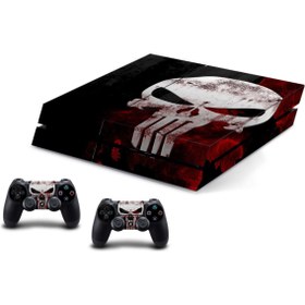 Resim Sticker Market Ps4 Uyumlu Fat Punisher Playstation Kaplama Sticker Seti 