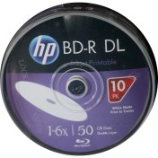 Resim HP Blu-Ray BD-R 6x 50GB Printable Baskı Yapılabilir Blu-Ray DVD 10'lu Kutu 