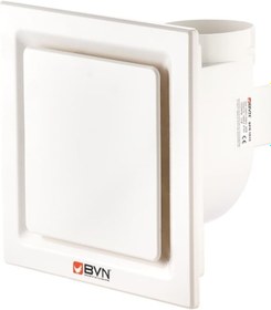 Resim Bahçıvan 26.5x26.5 cm BPR 1015 1550 D/D 220/230V Monofaze Plastik Radyal Banyo-Tuvalet Aspiratörü 
